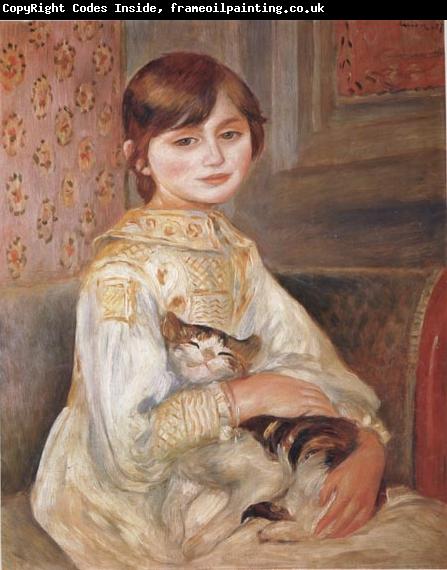 Pierre Renoir Child with Cat (Julie Manet)